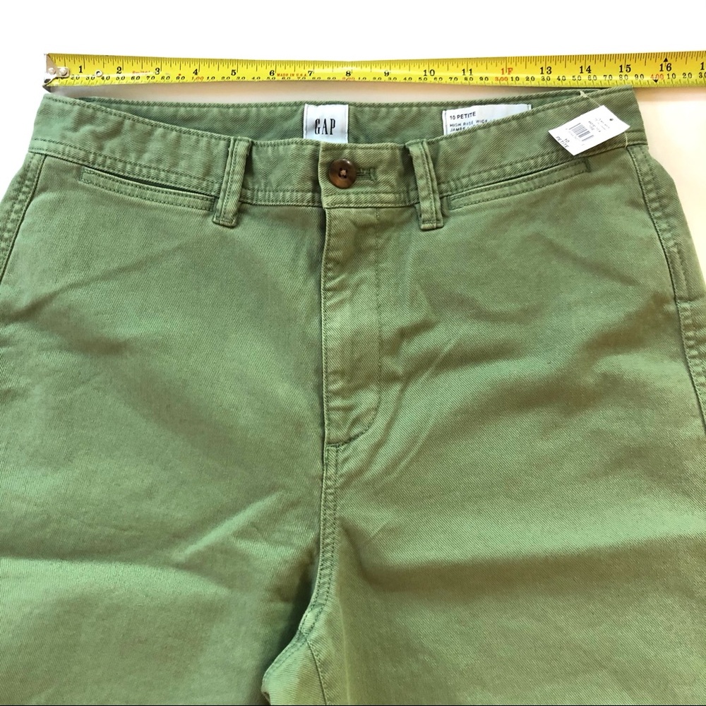 Gap High Rise Crop Khaki-NWT - Picture 8 of 12